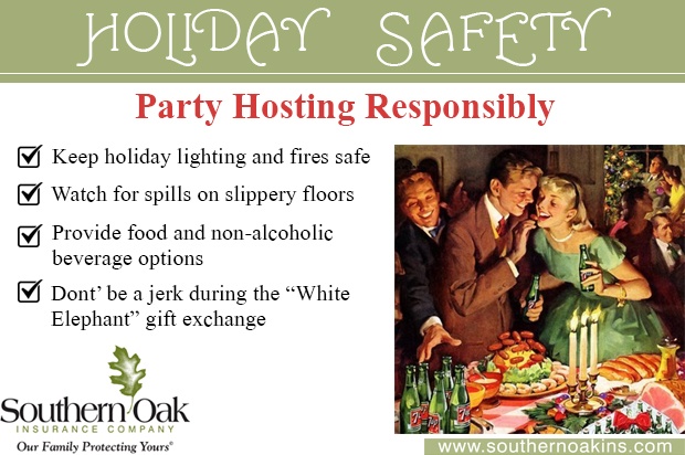 holiday safety party hosting